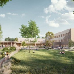 Perspective du collège de Loué